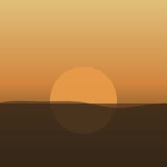Sunset over the Atlantic seaboard