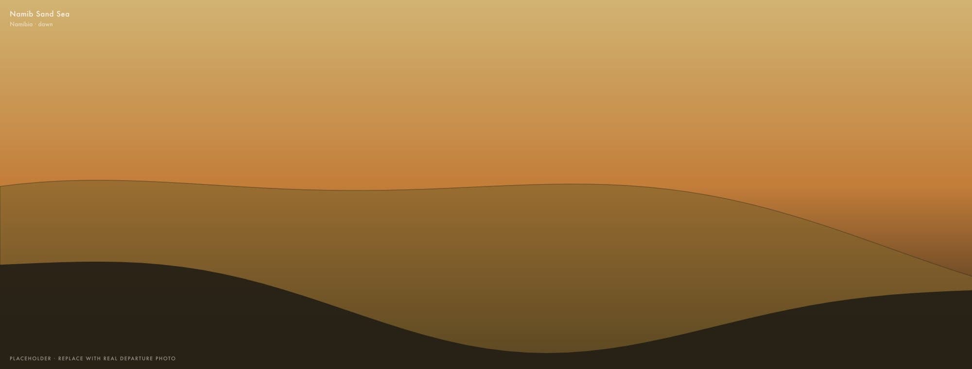 The Namib sand sea at dawn